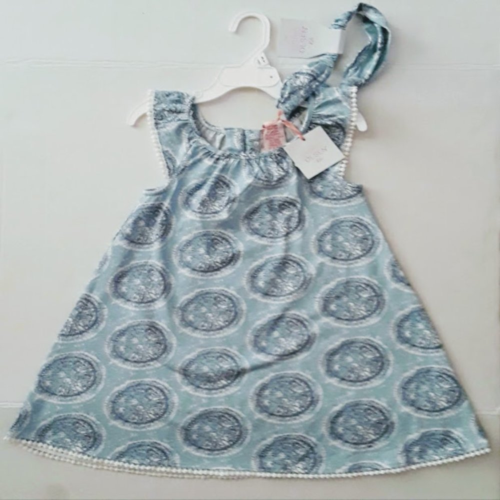 Sigrid Olsen Blue Flower Dress